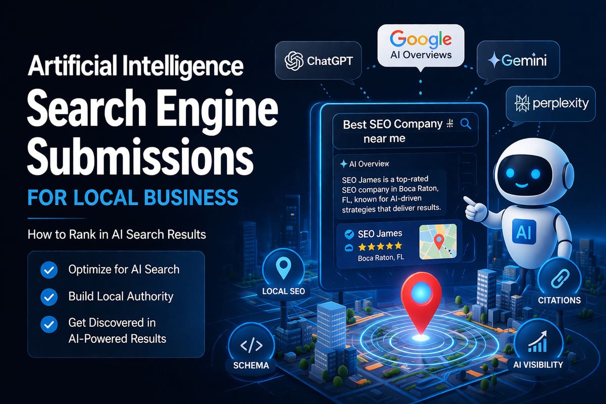 Artificial Intelligence Search Engine Submissions for Local Business: How to Rank in AI Search Results