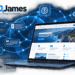 AI search visibility network connected to an optimized WordPress website by SEO James