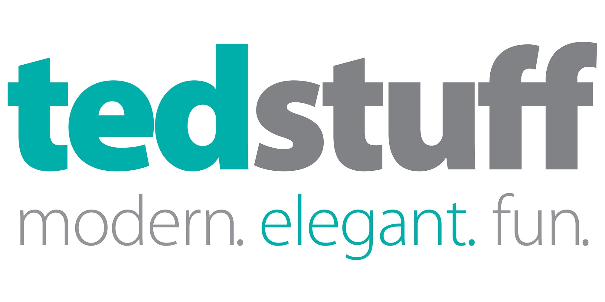 TedStuff logo — modern, elegant, fun